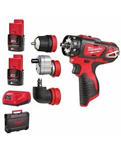 Buy Milwaukee M12BDDXKIT-202C 12v Lio-ion Removable Chuck Drill Driver with 2 x 2AH Batteries, Charger and Case by Milwaukee for only £173.40