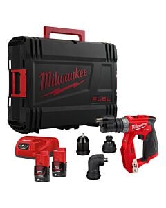 Buy Milwaukee M12FDDXKIT-202X M12 12V Fuel Installation Drill/Driver with Interchangeable Heads - Kit by Milwaukee for only £228.60