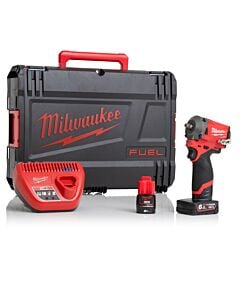 Buy Milwaukee M12FIW38-622X M12 FUEL™ 12V 3/8" Impact Wrench Kit - 2Ah/6Ah Batteries, Charger and Case by Milwaukee for only £198.96