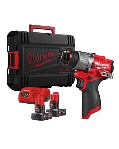 Buy Milwaukee M12FPD2-602X 12V Fuel New Gen Cordless Combi Drill Kit - 2x 6Ah Batteries, Charger and Case by Milwaukee for only £244.63