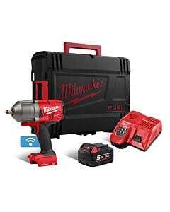 Buy Milwaukee M18ONEFHIWF12-501X M18 FUEL™ One-Key™ 18V 1/2" 1898Nm Impact Wrench Kit - 5Ah Battery, Charger and Case by Milwaukee for only £331.08