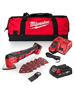 Buy Milwaukee M18BMT-201B M18 18V Multi Tool Kit - 2Ah Battery, Charger and Bag by Milwaukee for only £177.71