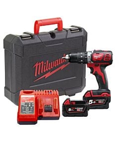 Buy Milwaukee M18BPD-502X M18 18V Combi Drill Kit - 2x 5Ah Batteries, Charger and Case by Milwaukee for only £257.42
