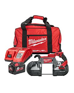 Buy Milwaukee M18CBS125-901B M18 FUEL™ 18V Deep Cut Band Saw kit - 9Ah Battery, Charger and Bag by Milwaukee for only £510.95