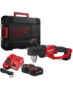 Buy Milwaukee M18CRAD2-502X M18 FUEL™ 18V Right Angle Drill Kit - 2x 5Ah Batteries, Charger and Case by Milwaukee for only £348.60