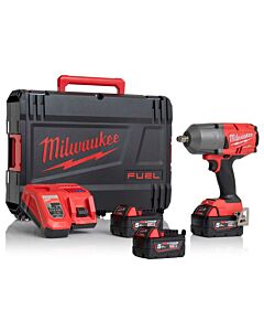 Buy Milwaukee M18FHIWF12-503X M18 FUEL 18V 1/2in 1898Nm Impact Wrench Kit - 3x 5Ah Batteries, Charger and Case by Milwaukee for only £400.00