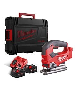 Buy Milwaukee M18FJS-502X M18 FUEL™ 18V D-Handle Jigsaw Kit - 2x 5Ah Batteries, Charger and Case by Milwaukee for only £381.13