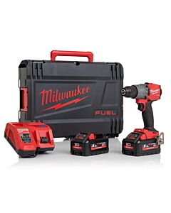 Buy Milwaukee M18FPD2-552X M18 FUEL™ 18V Combi Drill Kit - 5.5Ah Batteries, Charger and Case by Milwaukee for only £349.19