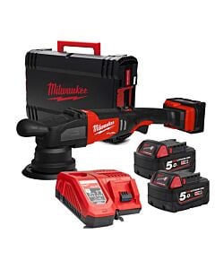 Buy Milwaukee M18FROP15-0X M18 FUEL Random Orbital Polisher with 15mm Stroke - 2 x 5.0AH - Charger and Case by Milwaukee for only £383.98