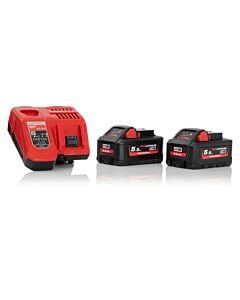 Buy Milwaukee M12-18FC Fast Charger with 2x 5.5Ah High-Output Batteries by Milwaukee for only £216.00