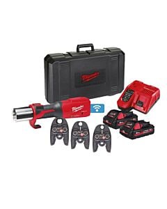 Buy Milwaukee M18ONEBLHPT-0C M18 One-Key™ 18V ForceLogic™ Brushless Press Tool Kit - 3x U-Profile Jaws, 2x 3Ah Batteries, Charger and Case by Milwaukee for only £3,135.01