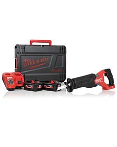 Buy Milwaukee M18ONEFSZ-552X M18 FUEL™ One-Key™ 18V Sawzall Reciprocating Saw Kit - 2x 5.5Ah Batteries, Charger and Case by Milwaukee for only £403.45