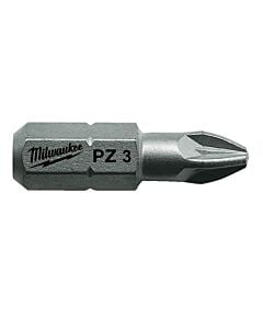 Buy Milwaukee Screwdriving Bit PZ Pozi Drive x 25mm - 25pcs-PZ3 by Milwaukee for only £7.58