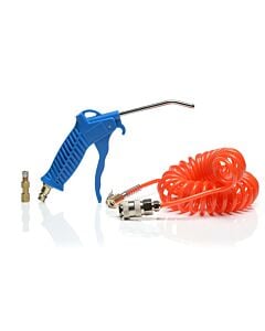 Buy SGS 100mm Heavy Duty Air Blow Gun Kit with Recoil Hose & Coupler by SGS for only £10.19