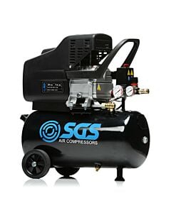 Buy SGS 24 Litre Direct Drive Air Compressor - 9.6CFM 2.5HP 24L by SGS for only £122.39