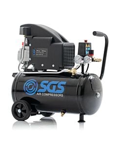 Buy SGS 24 Litre Direct Drive Air Compressor - 5.5 CFM, 1.5 HP by SGS for only £93.83