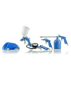 Buy SGS 5 Piece Air Tool Kit With Quick Fittings - Spray Blow Oil Gun Tyre Inflator & Hose by SGS for only £20.39