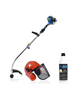 Buy SGS 26cc Petrol Grass Strimmer / Trimmer with Safety Hat & 2-stroke Oil by SGS for only £165.73