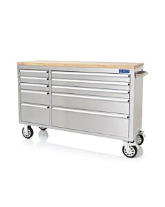 Buy SGS 55in Stainless Steel 10 Drawer Work Bench Tool Box Chest Cabinet by SGS for only £547.00