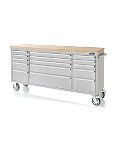 Buy SGS 72in Stainless Steel 15 Drawer Work Bench Tool Box Chest Cabinet by SGS for only £713.99