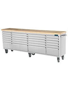 Buy SGS 96in Stainless Steel 24 Drawer Work Bench Tool Chest Cabinet by SGS for only £1,055.99