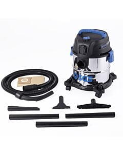 Buy SGS 20 Litre Stainless Steel Wet and Dry Vacuum with Power Tool Adapter by SGS for only £55.98