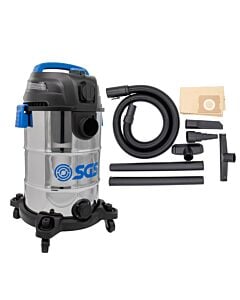 Buy SGS 30 Litre Stainless Steel Wet and Dry Vac with Power Tool Adapter by SGS for only £63.98