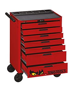 Buy Teng Tools 26in PRO Cabinet 7 Drawers Red by Teng Tools for only £855.29