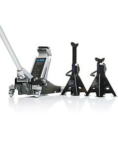 Buy SGS 1.5 Tonne Lightweight Aluminium Chassis Racing Trolley Jack | 2x Axle Stands by SGS for only £161.99