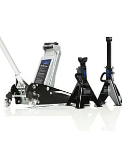 Buy SGS 2.5 Tonne Lightweight Aluminium Racing Trolley Jack with Axle Stands by SGS for only £191.99