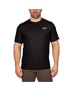 Buy Milwaukee WWSSBL Workskin Warm Weather Short Sleeve T-Shirt - Black by Milwaukee for only £32.89