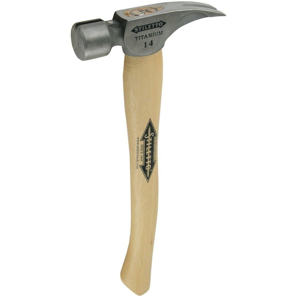 Milwaukee Ti 14SC-H16 Smooth Face Titanium Hammer with Wooden Handle 