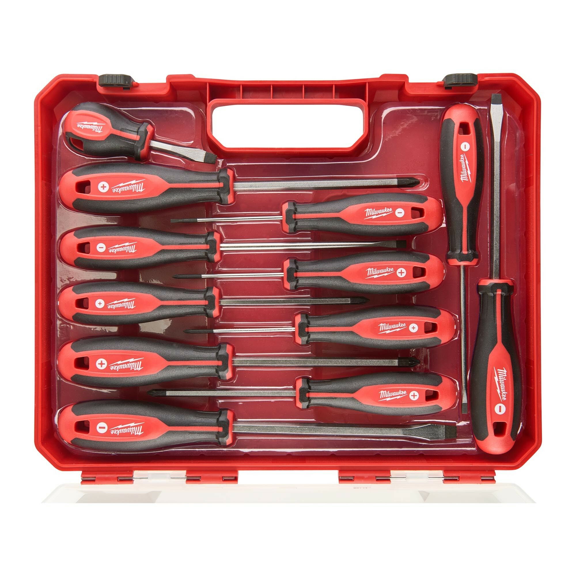 Milwaukee 4932472003 Tri-Lobe Screwdriver Set of 12 with Magnetic Tips & Comfortable Handles