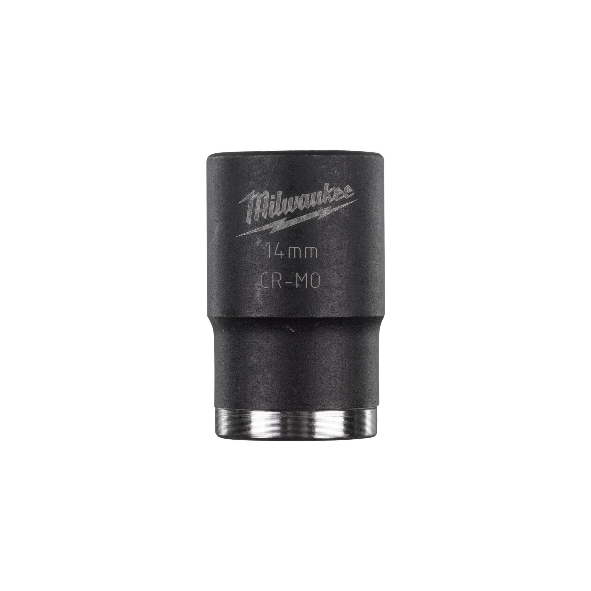 Milwaukee 4932478013 3/8” Sq. Shockwave Impact Socket (Short), 14mm