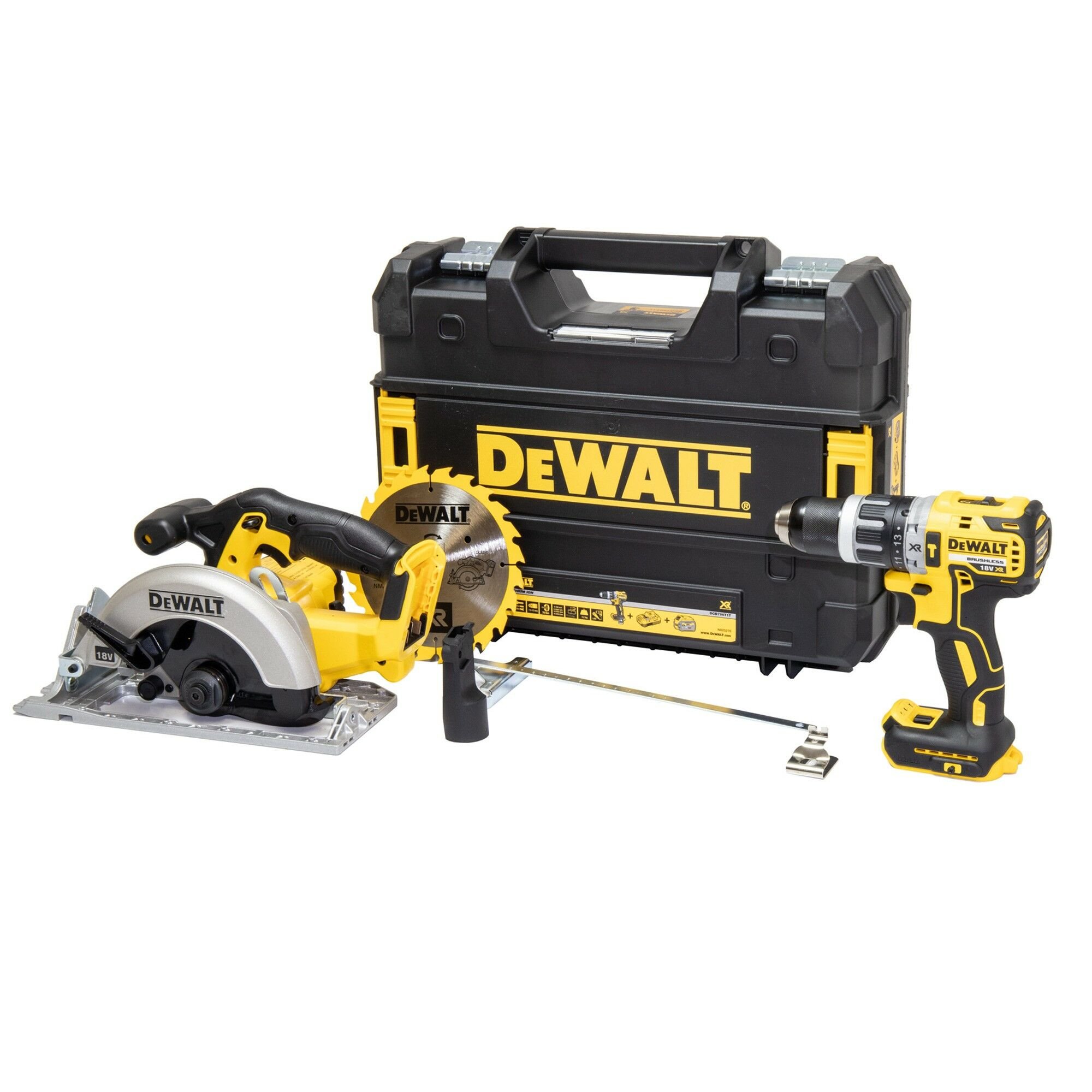 DeWalt DCD796NT-K4 18V Combi Drill and Circular Saw (Body Only) with Case