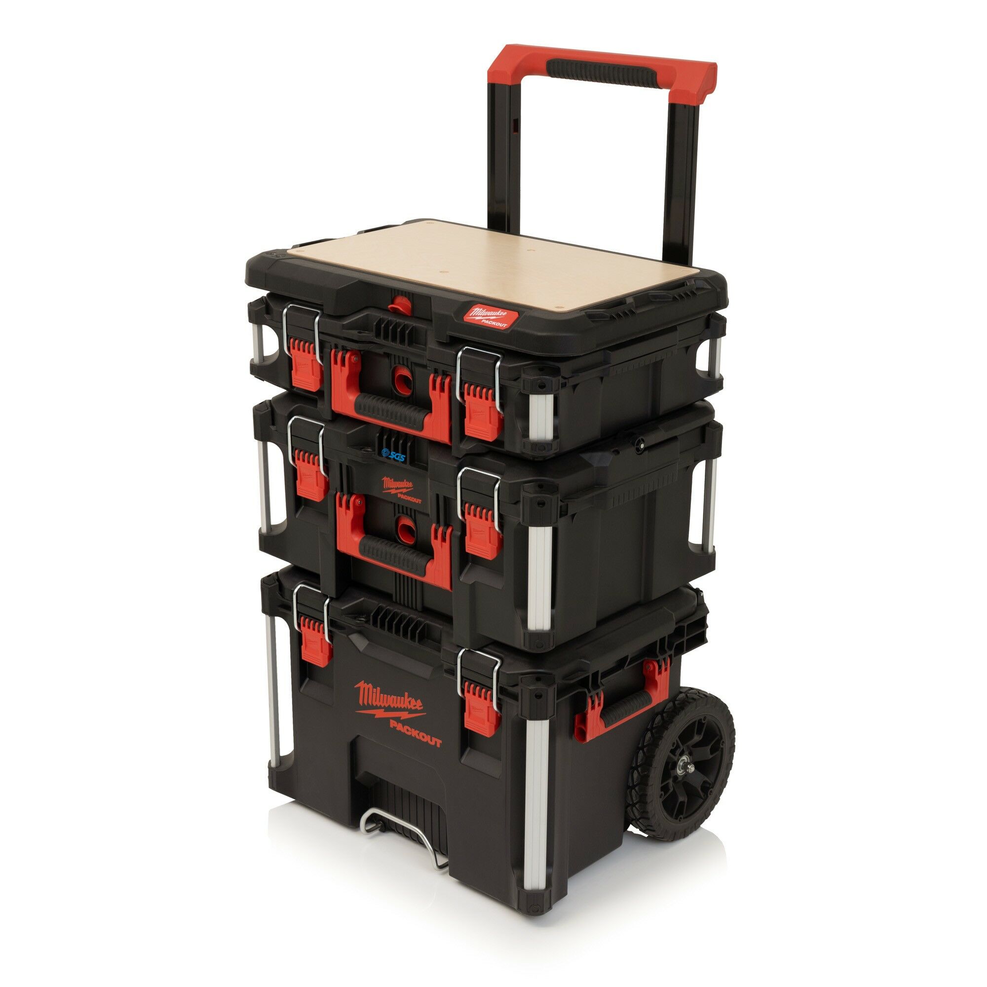 Milwaukee PACKOUT Bundle with 3 Toolbox System and Work Surface