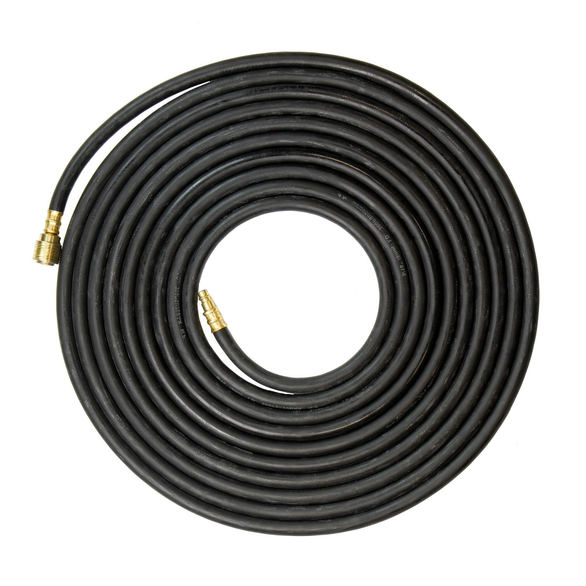 SGS 8mm Rubber Air Compressor Hose With Quick Couplers - 10m