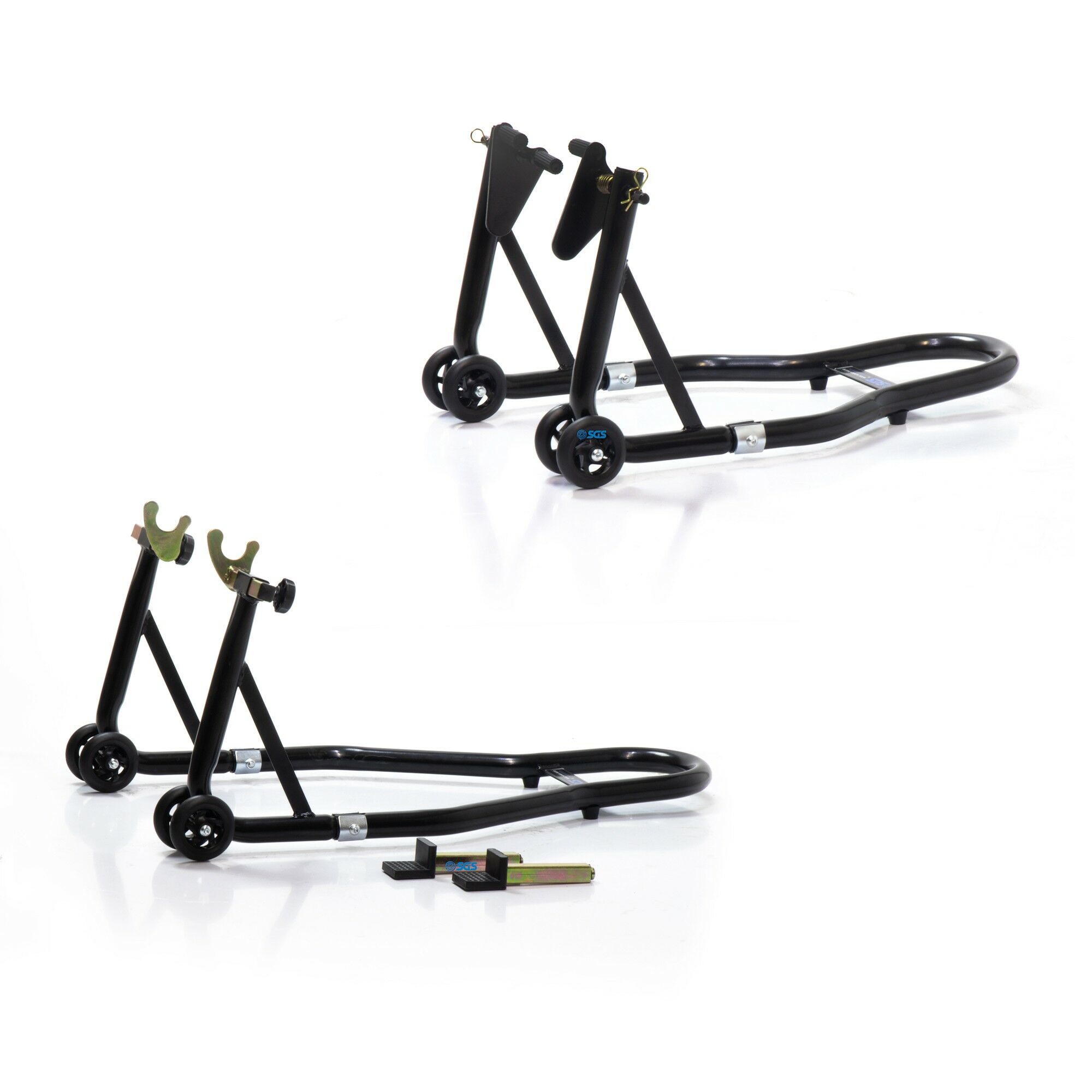 SGS Motorcycle Paddock Front And Rear Stand Set