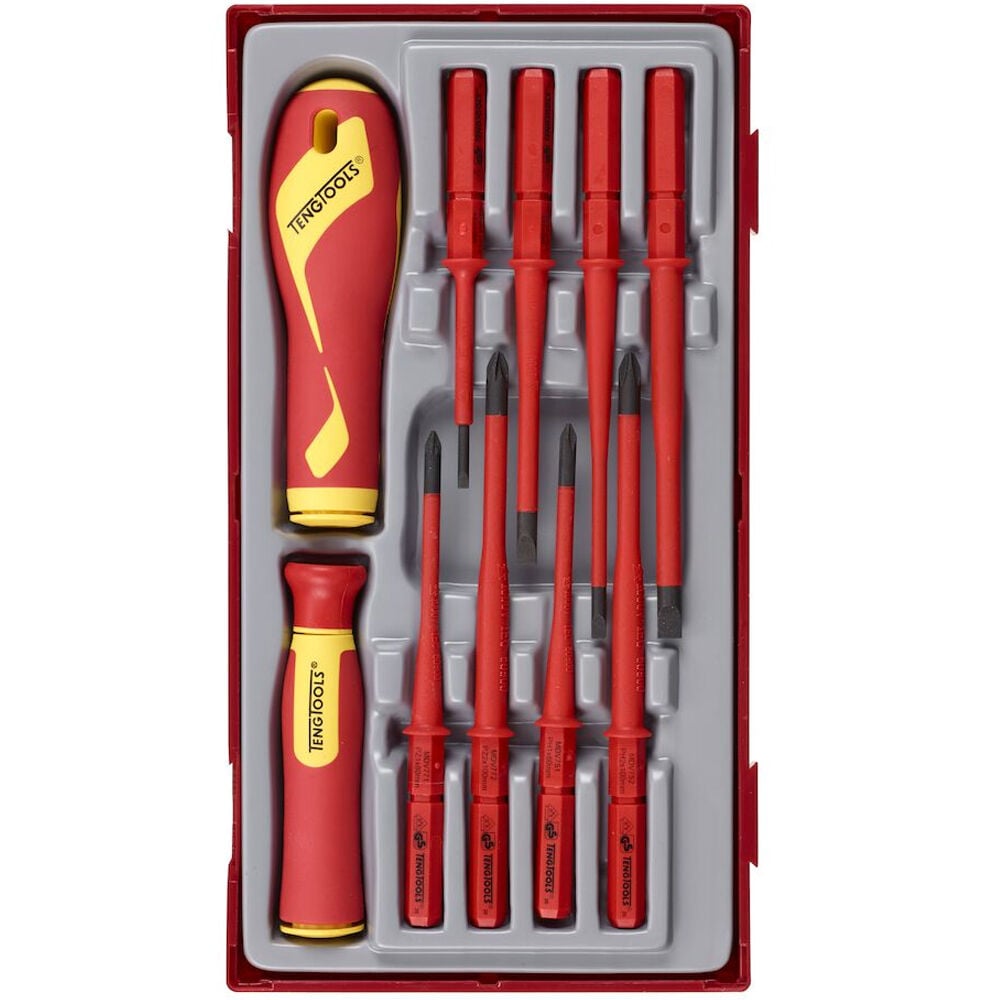 Teng Tools Insulated Screwdriver set interchangeable 10 pieces