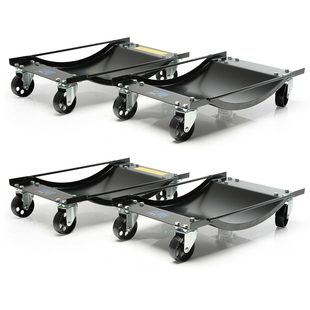 SGS Four Vehicle Positioning Wheel Dollies - 450kg Per Dolly