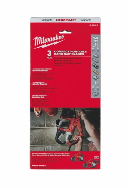 Buy Milwaukee Bandsaw Blade - 3pcs-900mm x 14 tpi by Milwaukee for only £26.68