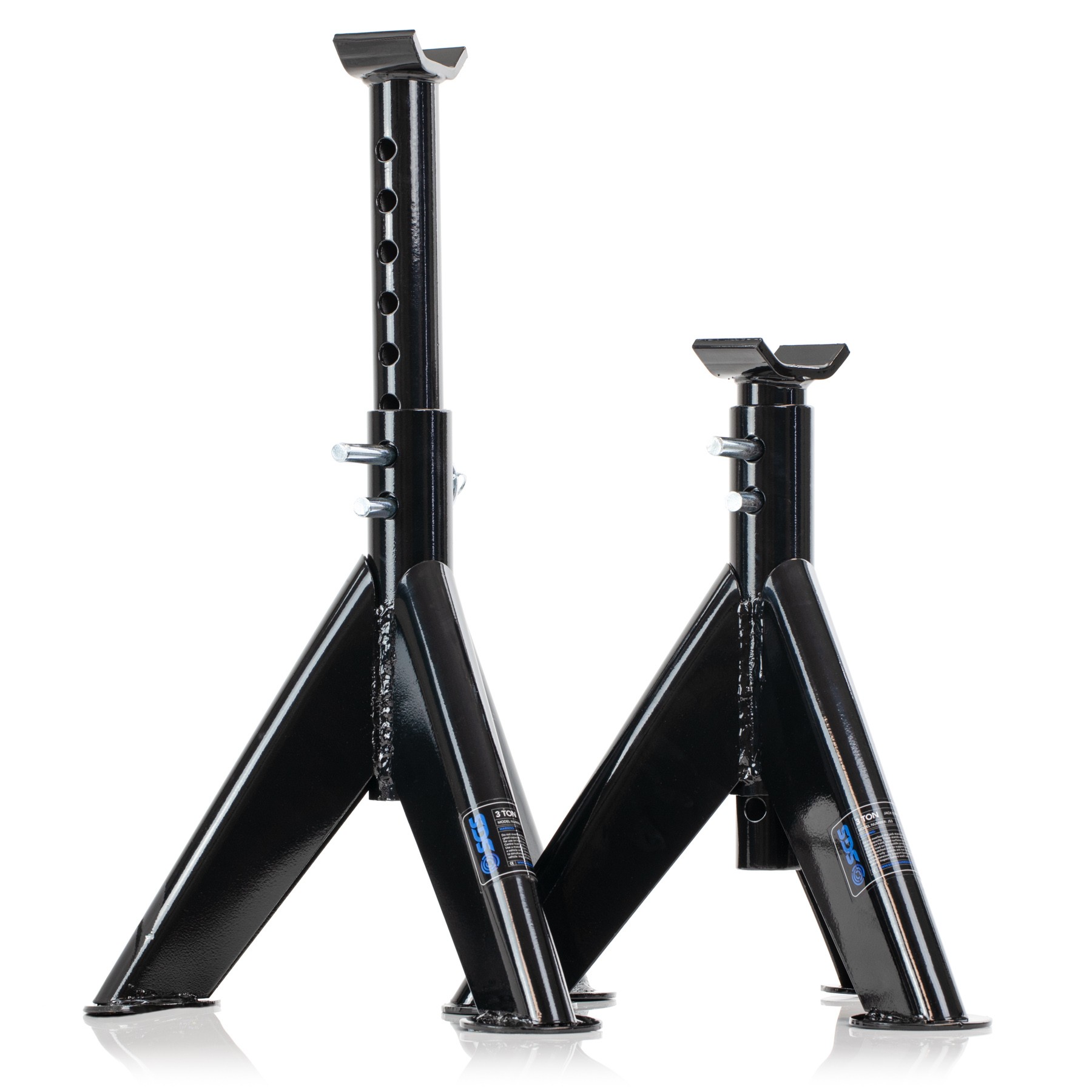 - 600mm 400mm Toolzone Axle Stands 1 Pair 15-3/4 23-1/2 6 Ton 