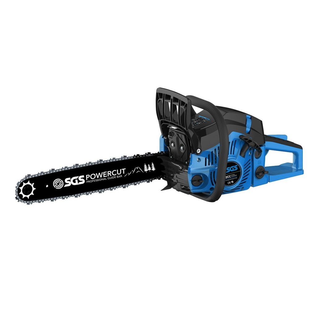 Chainsaws from SGS are best for making decisive cuts, trimming off branches and slicing up the felled tree.  